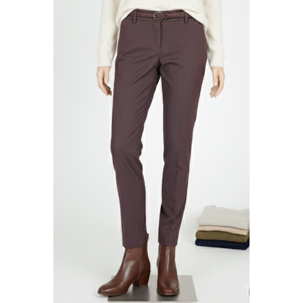 Banana Republic Pants‎ Womens Petite 2P Burgundy Martin Fit Dress Slacks Stretch